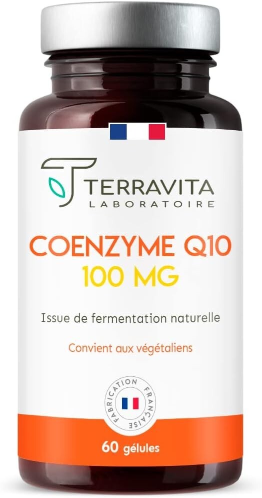 Coenzyme Q10 ubiquinone stable en gélule végétale : complément antioxydant anti-âge