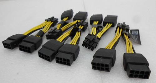 LOT OF 5: NVIDIA 030-0571-000, DUAL 8 TO 8 GRAPHICS POWER CABLE
