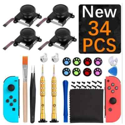 For Nintendo Switch Joy-Con 3D Analog Joystick Replacement Repair Tool Kit Set