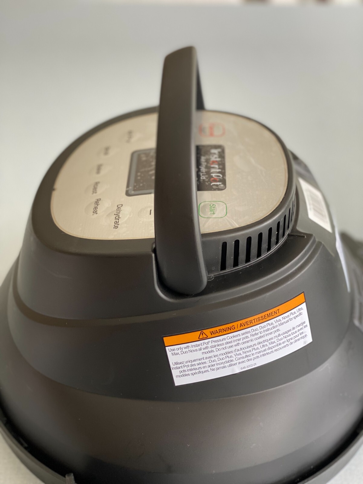 Instant Pot Air Fryer Lid 6 Quart Bake Broil Dehydrate Top Only Accessory Part eBay