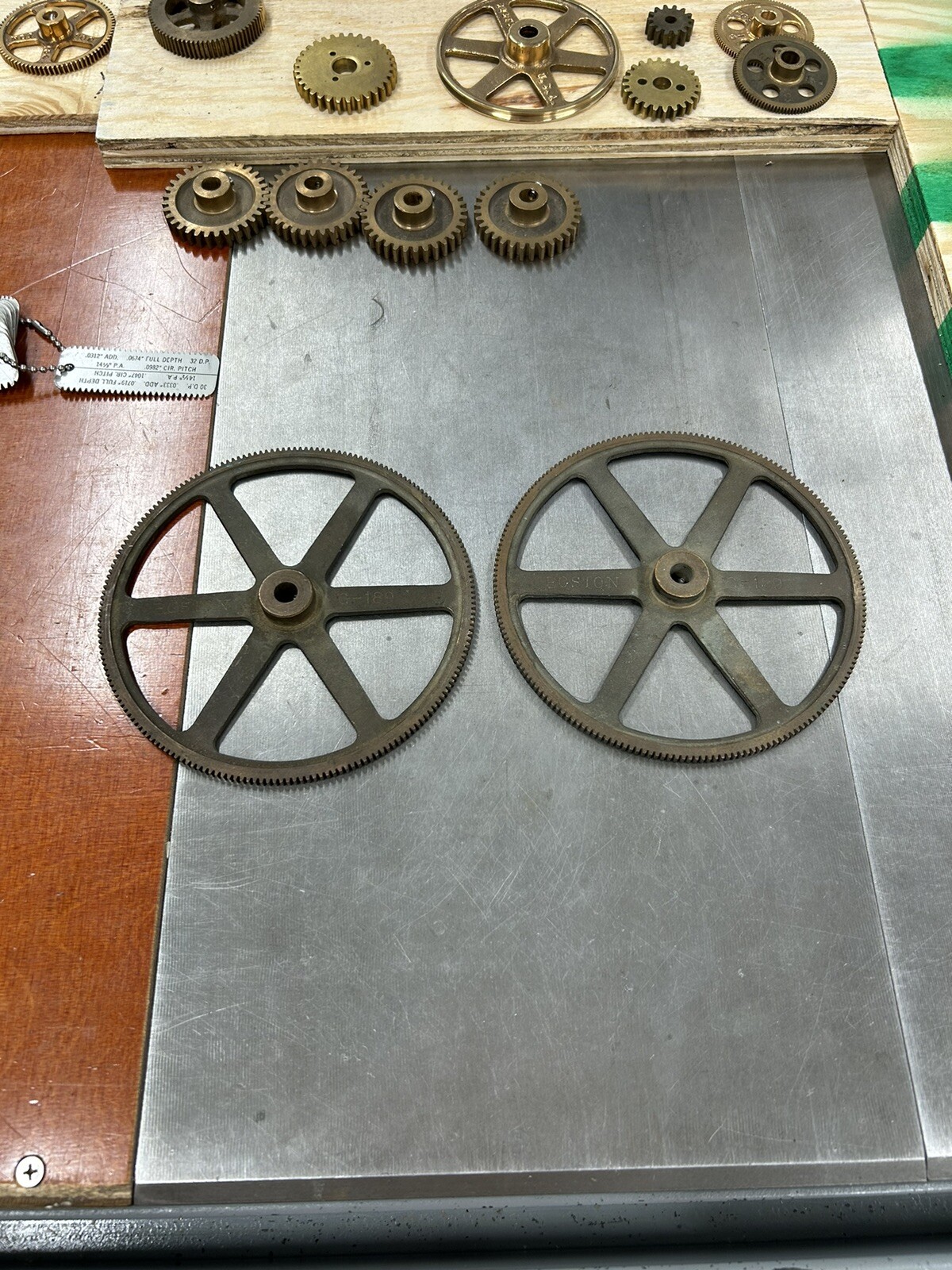 QTY 1 BOSTON GEAR G189 VERY RARE BRONZE SPUR GEAR LIVE STEAM 32 PITCH 192 TEETH