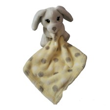 Little Beginnings Lovey Puppy Dog Plush White Yellow Gray Baby Security Blanket