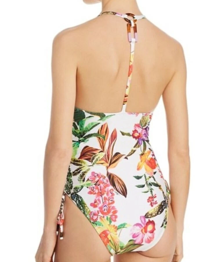 Traje de baño Trina Turk 259939 para mujer Welcome To Miami pierna alta de una pieza talla 10 Foto 2 de 2