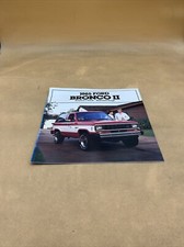 1985 FORD BRONCO II DEALER SHOWROOM SALES BROCHURE CATALOG GUIDE BOOKLET