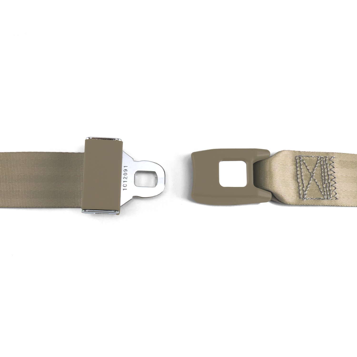 Ford GT40 1964 - 1969 Standard 2pt Tan Lap Bench Seat Belt Kit w/ Bracketry - 3 