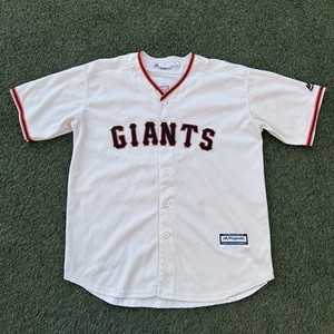 San Fransisco Giants #4 OTT Majestic Cool Base Jersey Mens Size Medium Cream MLB