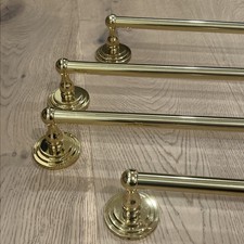VTG Gatco Solid Forged Brass Towel Bar Set - 3 30 Bars 1 24 Bar NIB