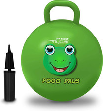 Hopper Ball for Kids, Inflatable Bouncy Ride-On Ball W/Handle for Indoor Outdo