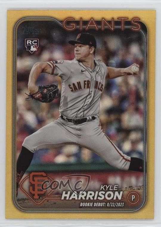 2024 Topps Update Debut Gold Rainbow Foil Kyle Harrison #US83 Rookie RC 5f8