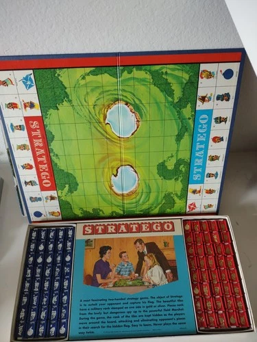 Stratego Vintage Board Game 1961 Milton Bradley #4916 Preowned Complete