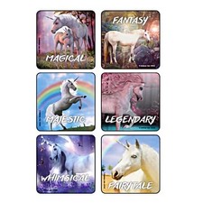 Kids Love Stickers Fantasy Unicorns Stickers 1 per Roll 2956