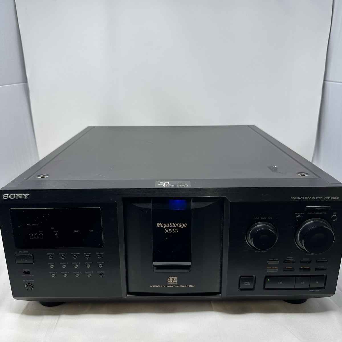 Sony CDP-CX691 300 Disc Mega Storage CD Changer Player (Parts Or