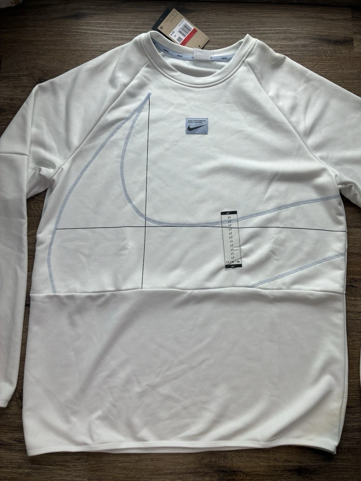 Nike Pullover Men's Dri-FIT Long-Sleeve Fleece Fitness Top White Size L-Tall NWT
Opens in a new wind