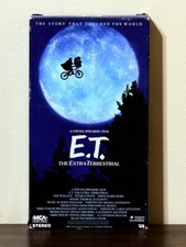 E.T. ET The Extra Terrestrial VHS 1982 Rare Green and Black Tape Spielberg