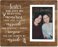 Memorial Gifts for Loss of Sister - Sister Memorial Picture Frames - Sympathy Gi