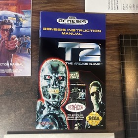 Sega Genesis Console & Games Manual lot for 2 games - manuals and accessories