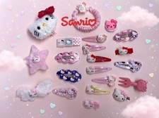 21pc Set Sanrio Hair Clips Girls Hello Kitty Snap Barrette Hair Clip Accessories 21pc Set Sanrio Hair Clips Girls Hello Kitty Snap Barrette Hair Clip Accessories