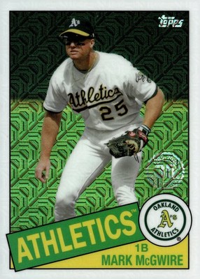2020 Topps #85C-30 Mark McGwire 1985 Topps Chrome Silver Pack