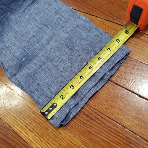 Murano Dress Pants Mens 32x30 Blue Baird McNutt Linen Slim Lightweight Casual - Picture 12 of 12