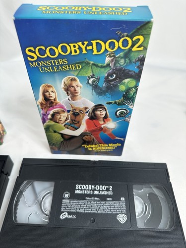 Scooby-doo & Monsters Unleashed VHS Lot 2002, 2004 - Picture 5 of 5