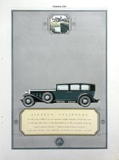 2 1931 Ads 10 X 14 Inches Cadillac V-16 4-door Ford 2-door Victoria