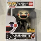 Funko Pop FNAF Marionette Figure #1007 HotTopic Exclusive Never Opened with case