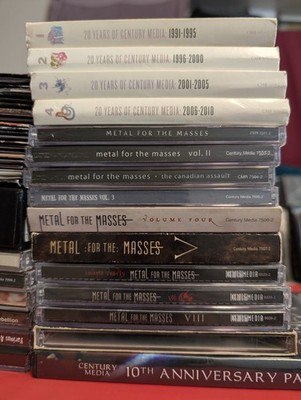 Century Media Records 62cd/3dvd Lot