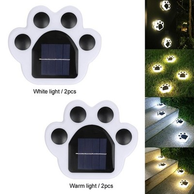 Solar Cat Paw Garden Light Walkway LED Pfotenform Lichter Wasserdichter Weg