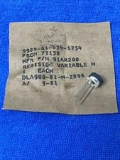 BI TECHNOLOGIES CORPORATION ~ 91AR200 ~ RESISTOR,VARIABLE,NONWIRE WOUND,