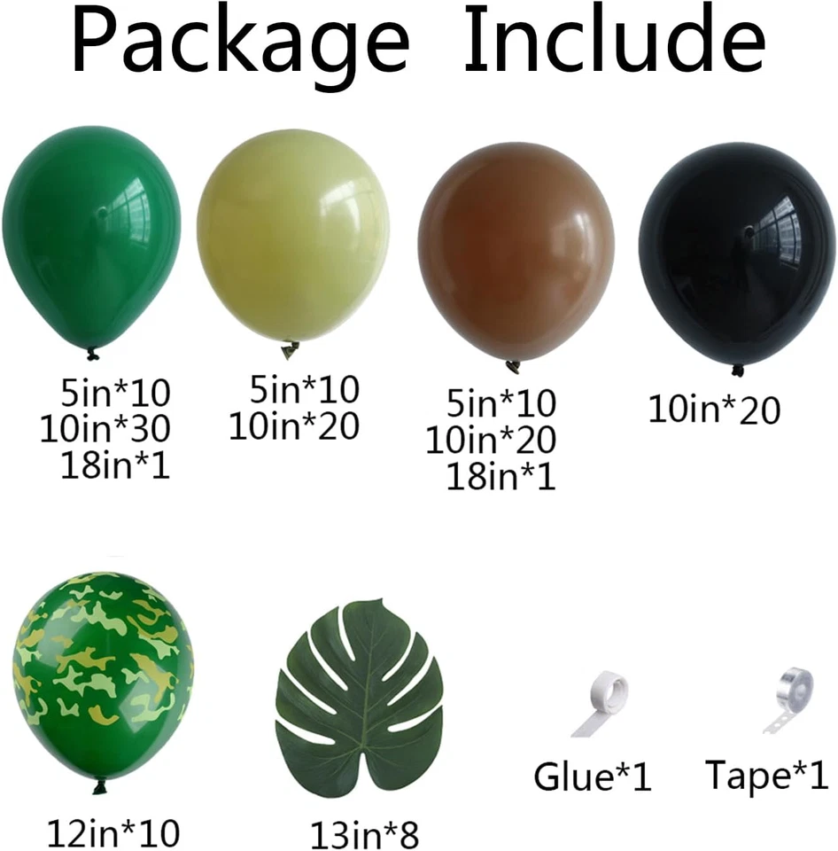 Kit de arco guirnalda globo red camuflaje-ejército decoración fiesta cumpleaños-142P Foto 2 de 4