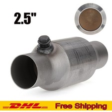 UNIVERSAL 2.5" INCH SPORTS CAT CATALYTIC CONVERTER HIGH FLOW 400 CELL STAINLESS