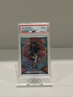 2021 Panini Phoenix - Rookie Rising Ja'Marr Chase #RIS-5 Green /25 (RC) PSA 10