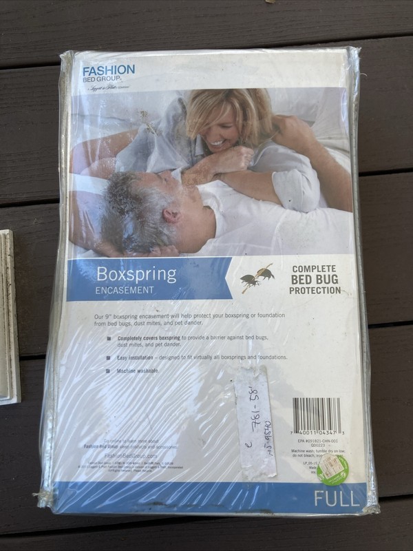 BOXSPRING COVER ENCASEMENT KING SIZE PROTECTION FROM BED BUGS NEW FULL SIZE