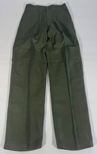Vietnam War US Army OG-107 Cotton Sateen Utility Trousers Pants OD Green 30 x 33