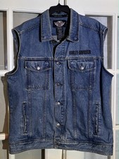 Vintage Harley Davidson Denim Vest