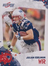 Julian Edelman 2010 Score ROOKIE CARD NM MT 172 New England Patriots Football RC. rookie card picture