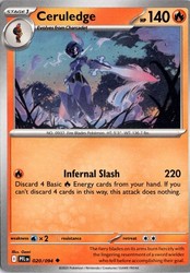 Ceruledge 020/094 Uncommon Phantasmal Flames Pokemon TCG