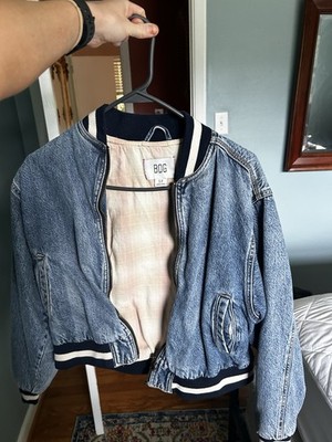 Urban Outfitters Denim Jacket Women s Bomber Jacket Collared Size Small