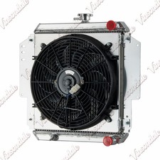 2rows Radiator Shroud Fan For 1981-96 Suzuki Sierra Samurai Sj410 Sj413 1.3l Mt