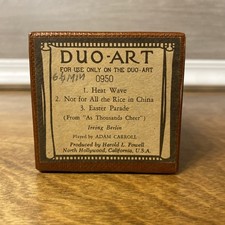 Duo Art Recut Roll 0950 Songs From As Thousands Cheer Irving Berlin Adam Carroll