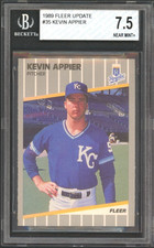 1989 Fleer Update - Kevin Appier #U-35 (RC) BGS 7.5