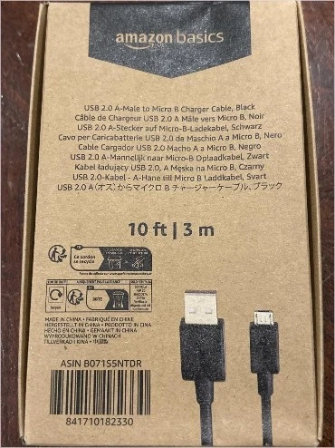 Amazon Basics USB-A to Micro USB Charging Cable, 480Mbps Transfer Speed with Gol - Image 2 of 3