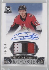 2019-20 Upper Deck The Cup Rookie 24/249 Jonathan Davidsson #122 Patch Auto 0il7
