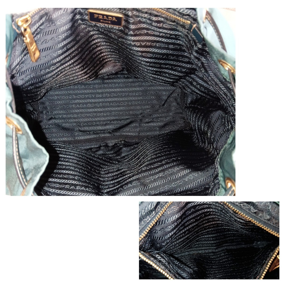 Excellent Condition PRADA BZ0030 Nylon Leather Backpack Bag Women s Men s from j thumbnail 7