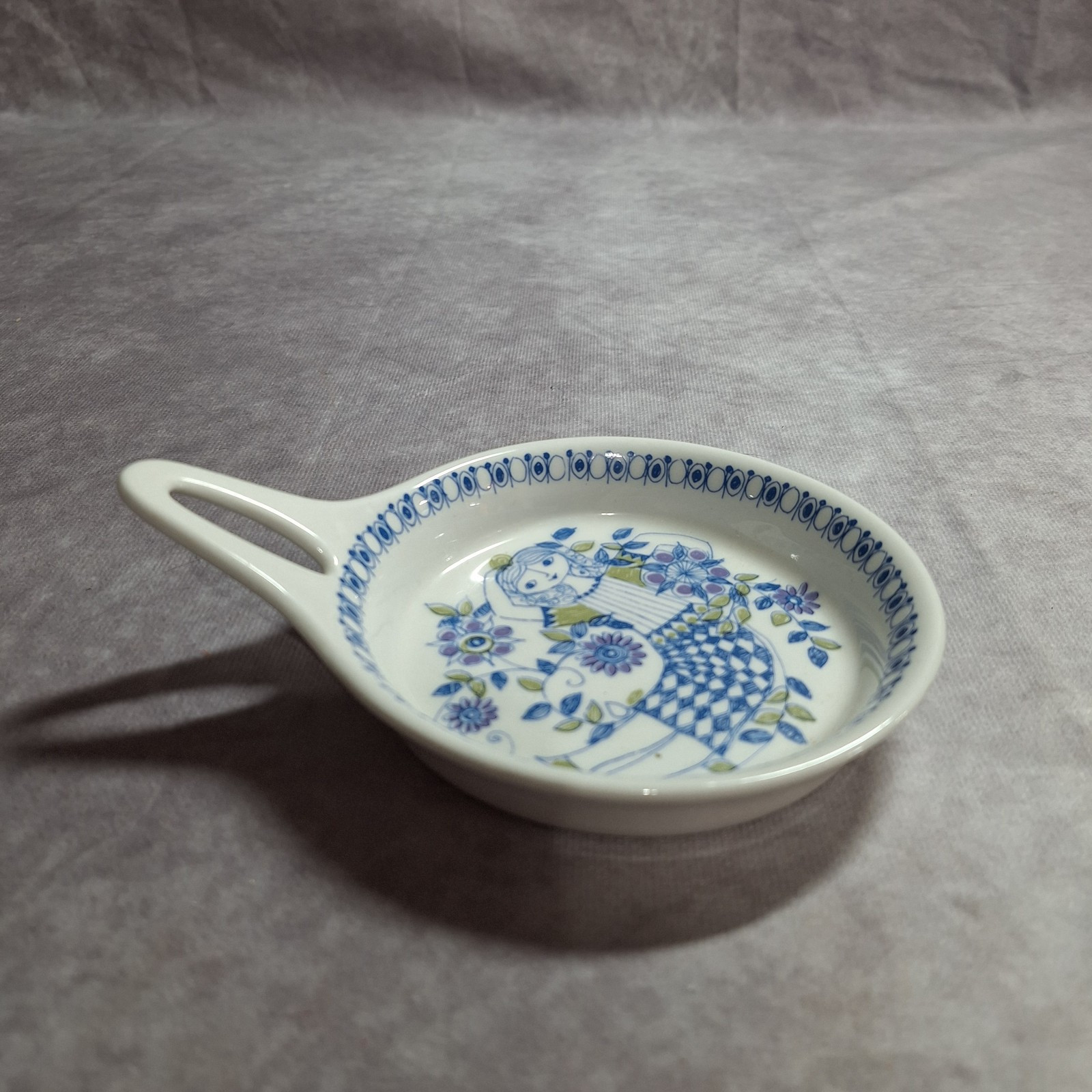 Vintage Figgjo Flint Norway Turi-Design Lotte Ceramic Skillet Shape Serving Dish