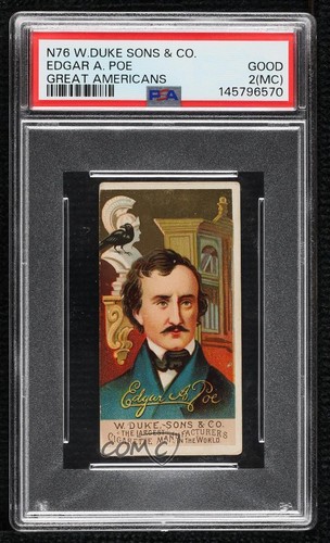 1888 N76 Duke #38 Edgar A. Poe — PSA 2