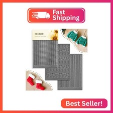 Keoker Polymer Clay Texture Sheet Christmas, Christmas Clay Texture Mat for Maki