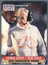 1991 Pro Set FACT Mobil #297 George Seifert