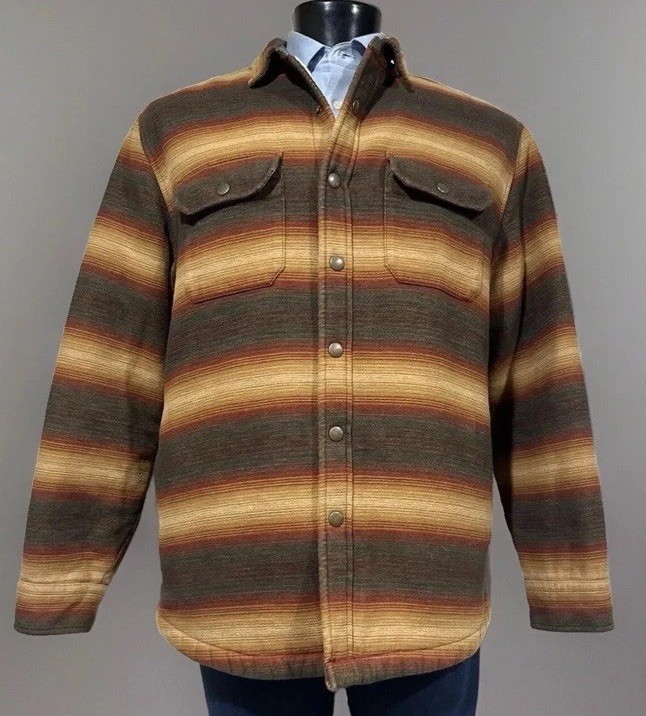 Pendleton Striped Sherpa Lined Striped Western Ja… - image 1