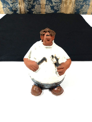 Vintage Sara Meadows Balloon People 'Dentist' Signed USA